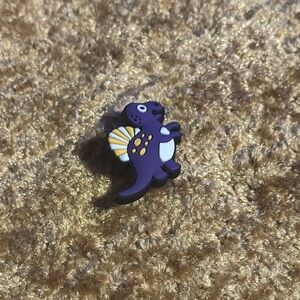 Kids Purple Dinosaur Jibbitz Shoe Charm  Accessory For Crocs & Shoes New 5/$15